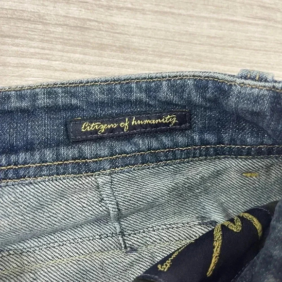 Citizens of Humanity Y2K Low Rise Flare Medium Wash Blue Jeans size 29 - Picture 5 of 16